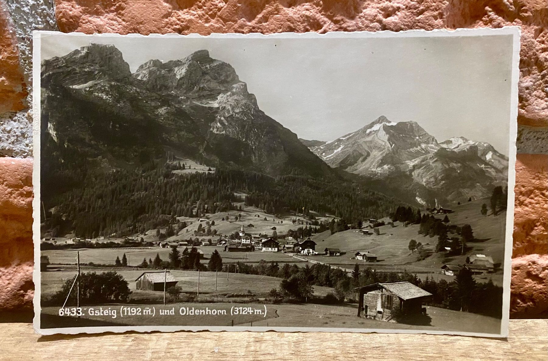 Cartoline postali: GSTEIG mit Oldenhorn - Simmental Berner Oberland – Usato da Root venduto da ENGLAND-TREASURES