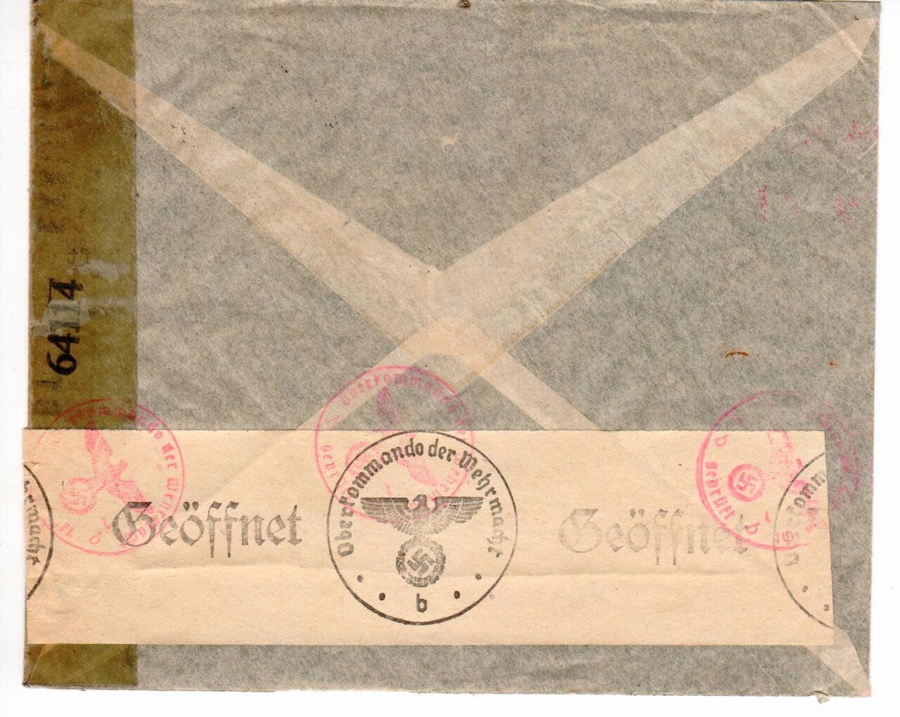 Tous les timbres: Zensurbrief Argentinien – D'occasion à Wolhusen par Curver9 1