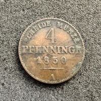 4 Pfennige Deustchland PReussen 1850 A