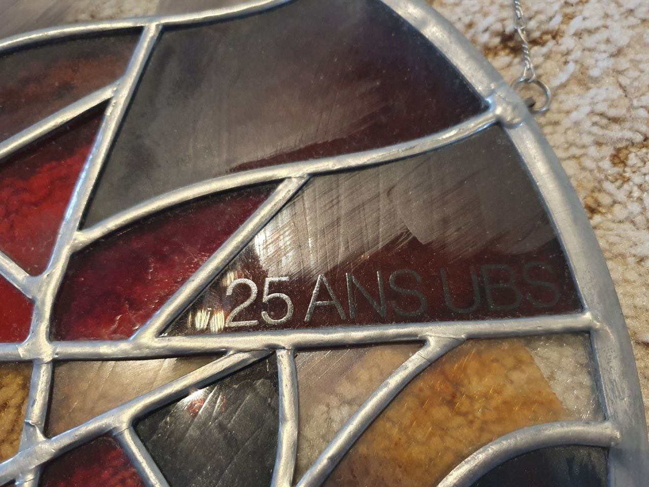 Tutte le decorazioni: Vintage vitraille 25 ans UBS – Usato da Bernex venduto da Mardone 2