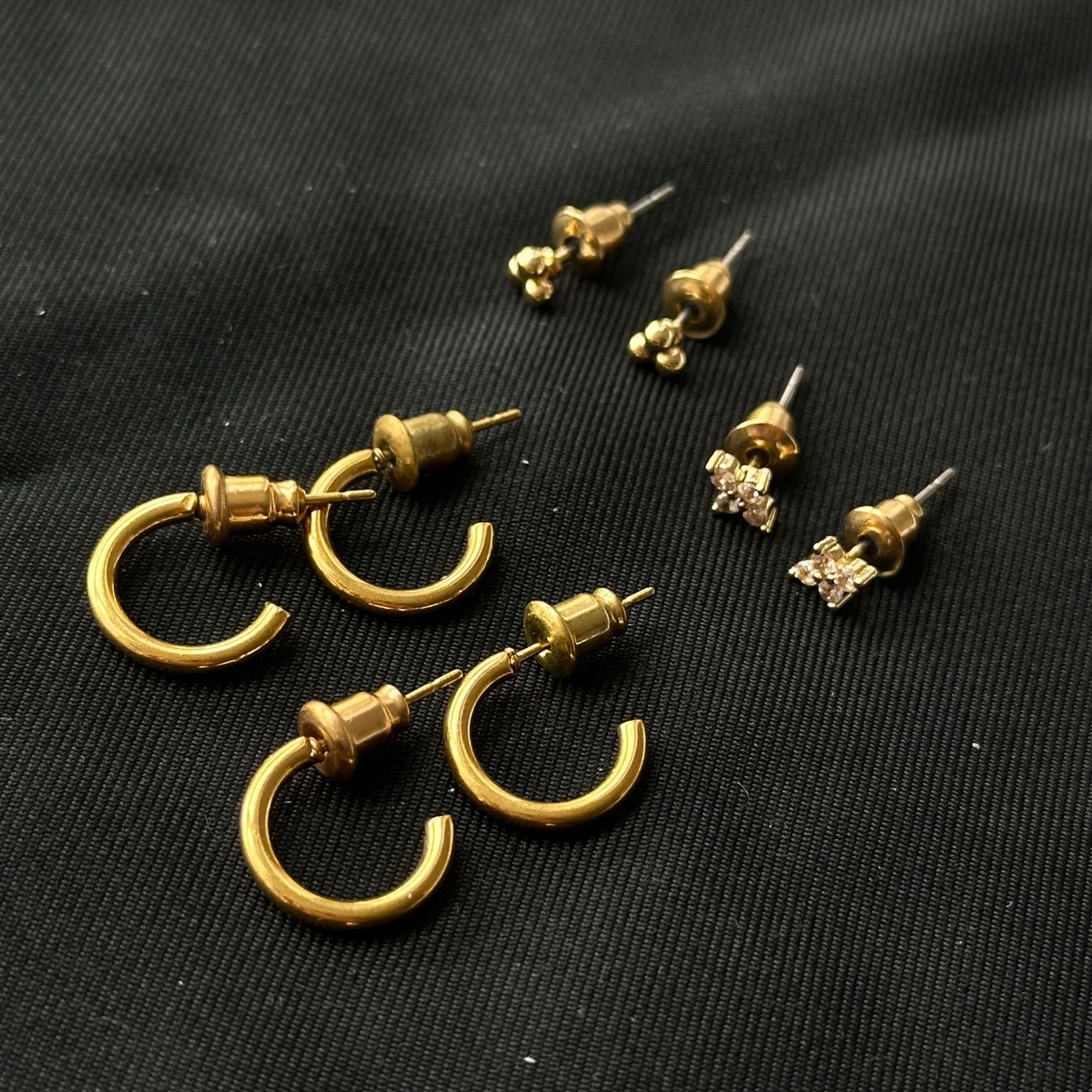 Ohrringe & -stecker: 18KGP Ohrstecker Set Gold – Neu (gemäss Beschreibung) aus Givisiez von dor_xb9k