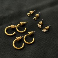 18KGP Ohrstecker Set Gold