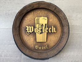 ORIGINAL WARTECK BIER FASSFRONT VINTAGE DEKORATION