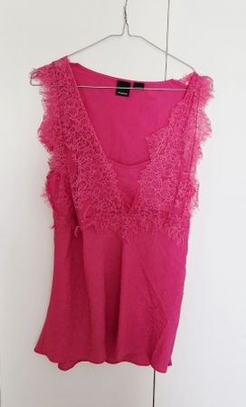 Pinko Top pink Spitze Grösse M
