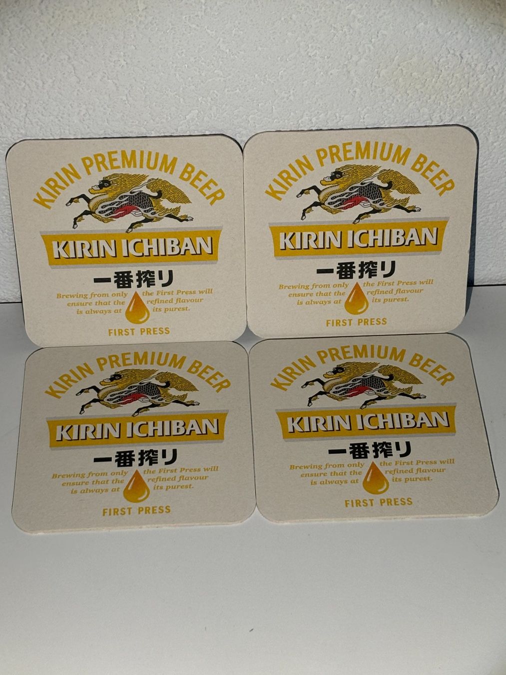 Untersetzer: 4 Bierdeckel KIRIN ICHIBAN – Gebraucht aus Binningen von samorga21