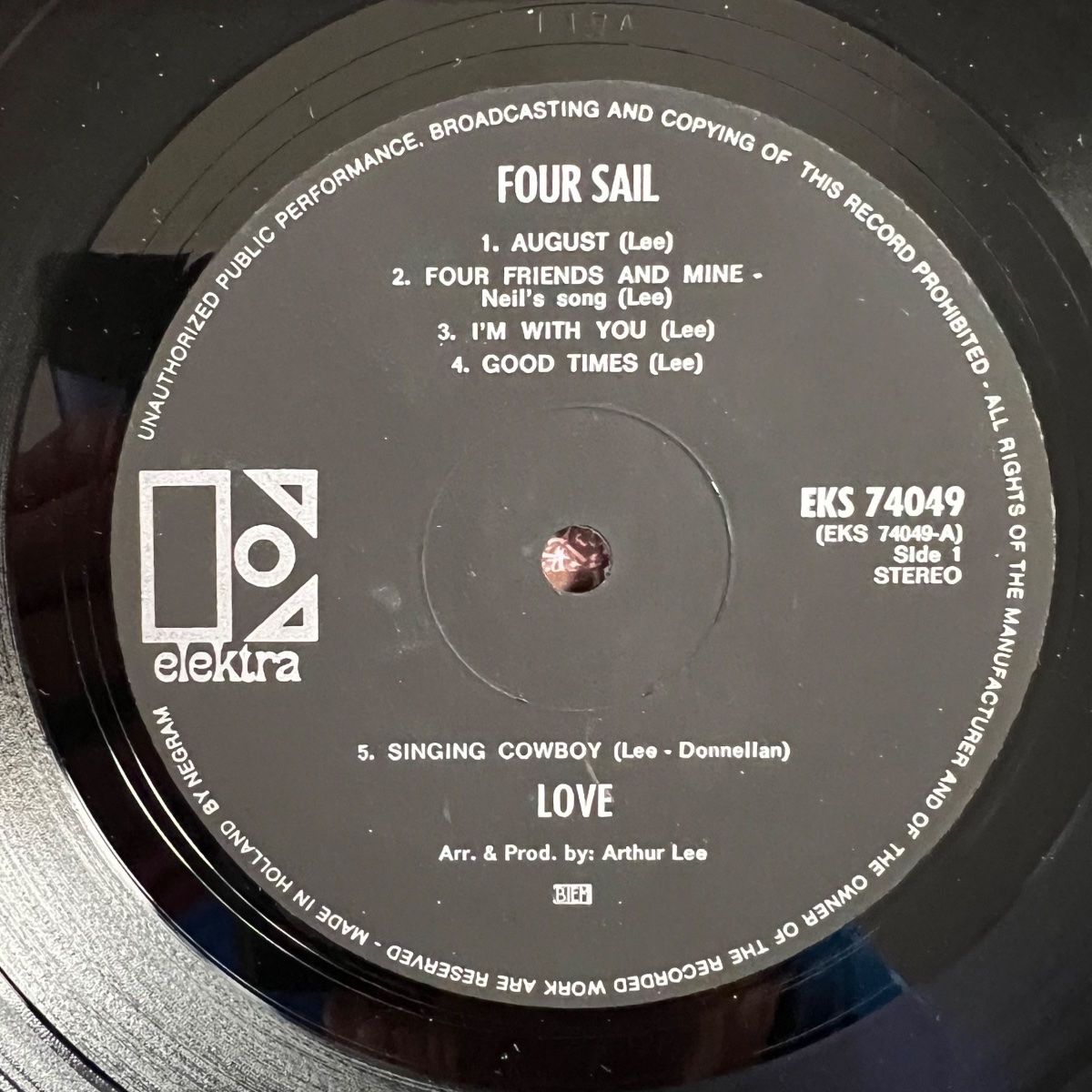 Dischi in vinile: Love - Four Sail / 1. NL-Press. 1969 - Very nice – Usato da Gais venduto da soundcave57 3