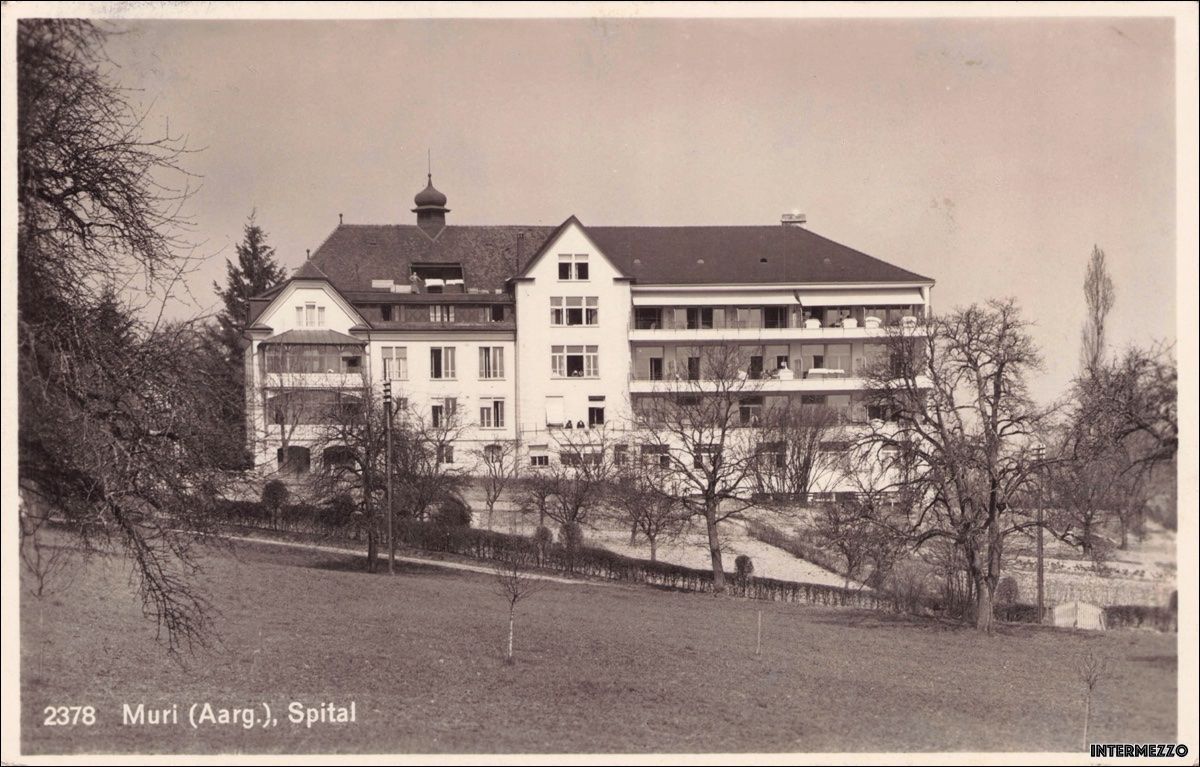 Cartoline postali: Muri AG // Spital 1935 – Usato da Basel venduto da intermezzo12