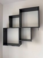Étagère murale design carrée en bois