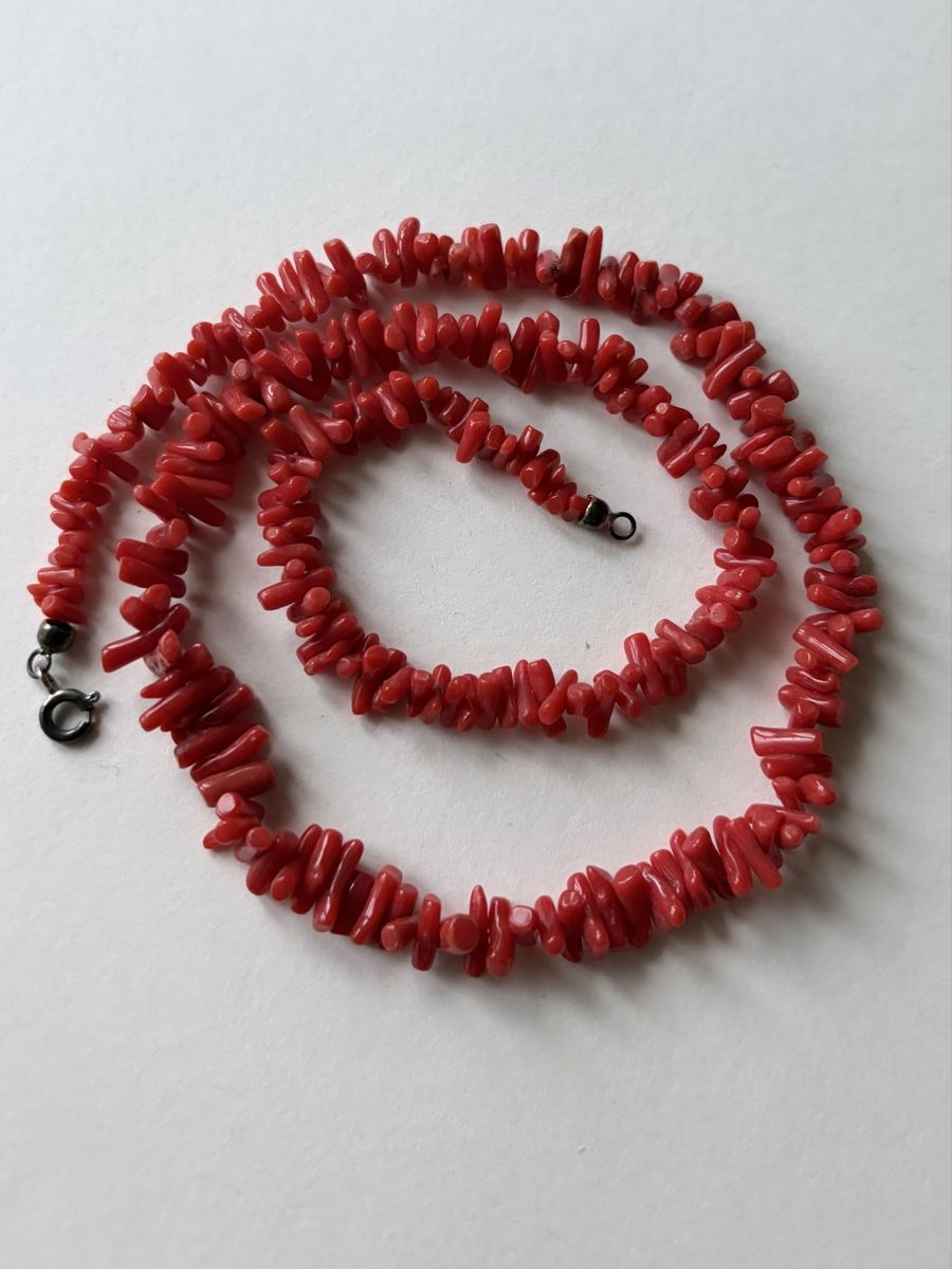 Catenine: Korallenkette mit 925 Silber Verschluss  – Usato da Gossau venduto da Magic999 3
