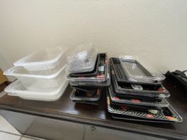 Contenitori per alimenti in plastica misti set assortito