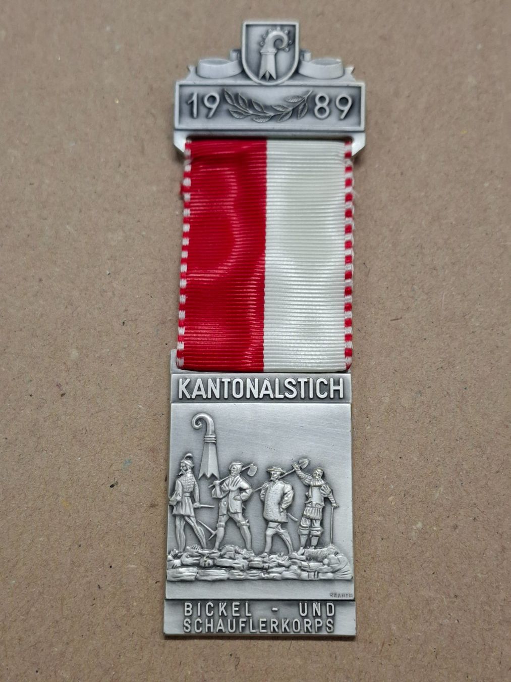 Medaglie: Basel Land Kantonalstich 1989 (A686) – Usato da Schwanden GL venduto da Suvorov 2