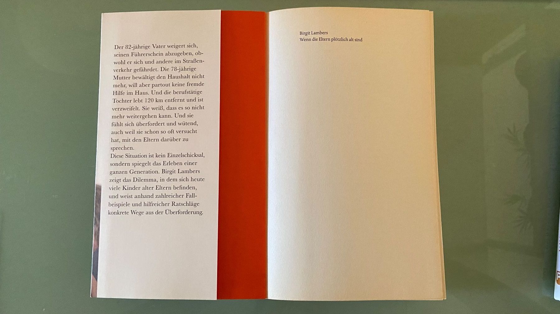 Libri: Wenn die Eltern plötzlich alt sind – Usato da Lausanne venduto da maintenant 2