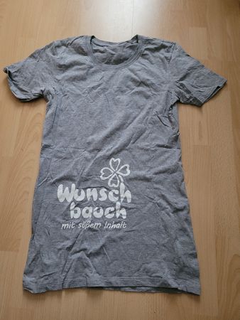 Schwangerschafts T-Shirt Wunschbauch mit süssem Inhalt gr.XL