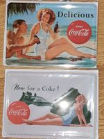 Coca-Cola Blechpostkarten