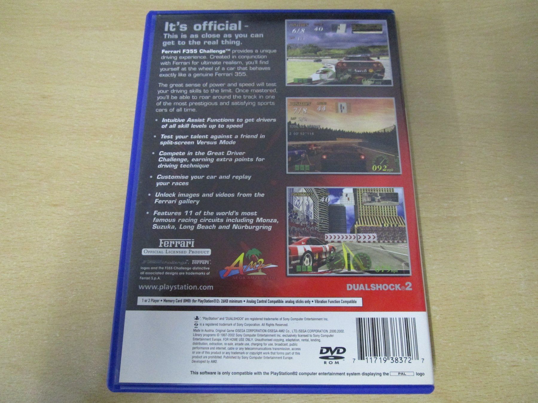 Sony Giochi: Ferrari F355 Challenge Playstation 2 PS2 – Usato da Goldau venduto da agestuffer 1