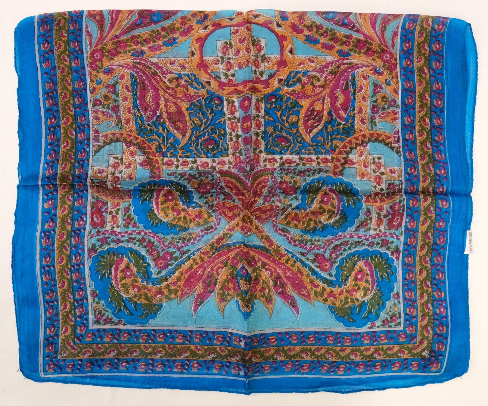 Foulard & Sciarpe: Indischer Schal aus 100% Seide – Nuovo (secondo la descrizione) da Zürich venduto da Masala-Oase 2