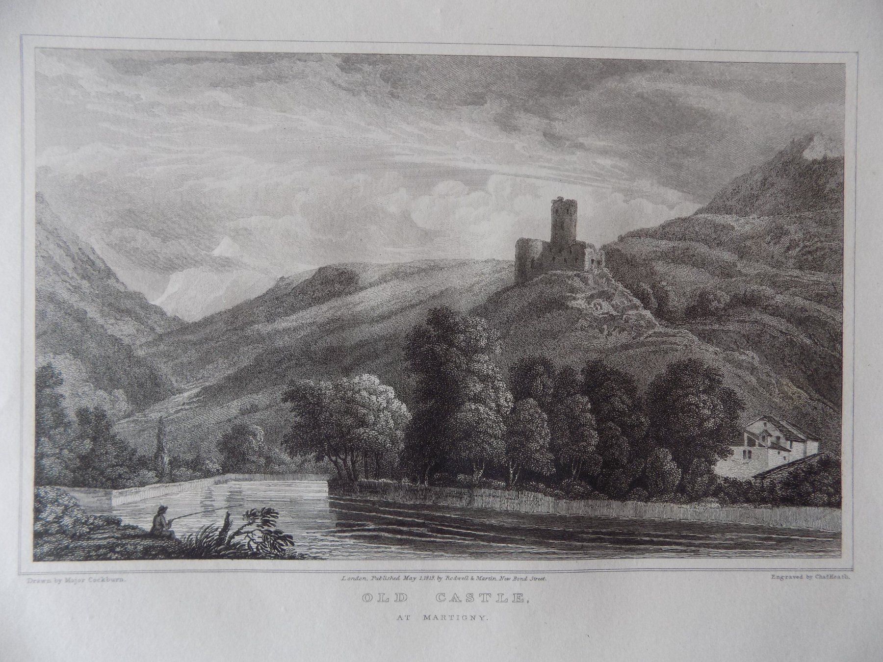 Stiche: Martigny old castel Valais – Gebraucht aus Risch von Antikfee 2