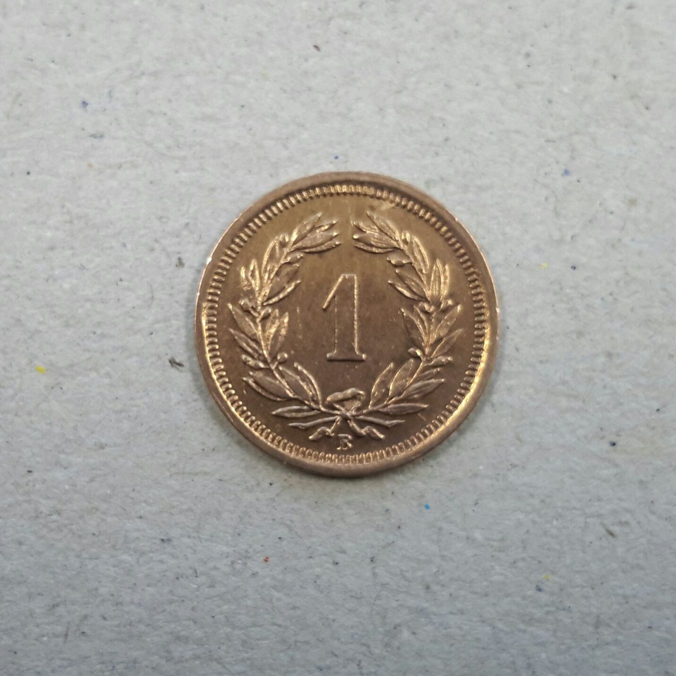 Alle Münzen: 1 Rappen 1915 , Bronze . – Gebraucht aus Burgdorf von Olli.34 1