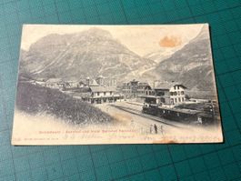 AK Grindelwald 1903. Bahnhof und Hotel.