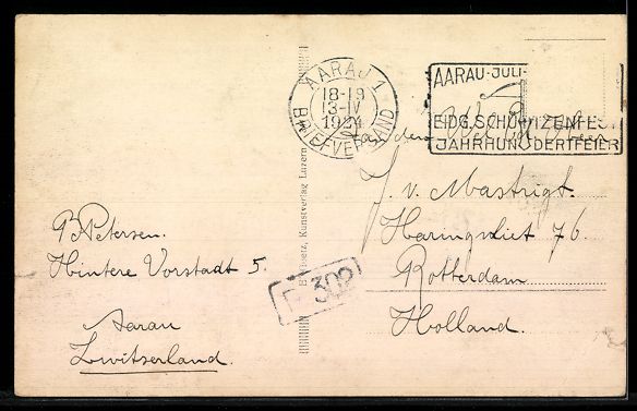 Cartoline postali: AK Aarau, Panoramaansicht des Ortes – Usato da Berlin venduto da bartko-reher 1