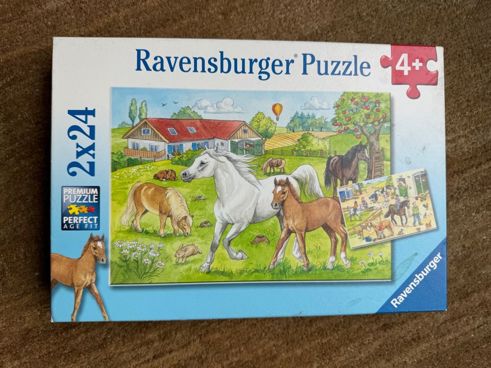 Ravensburger Puzzle Per Bambini 2x24 Pezzi – Un Giorno Allo Zoo, Da 4 Anni In Su