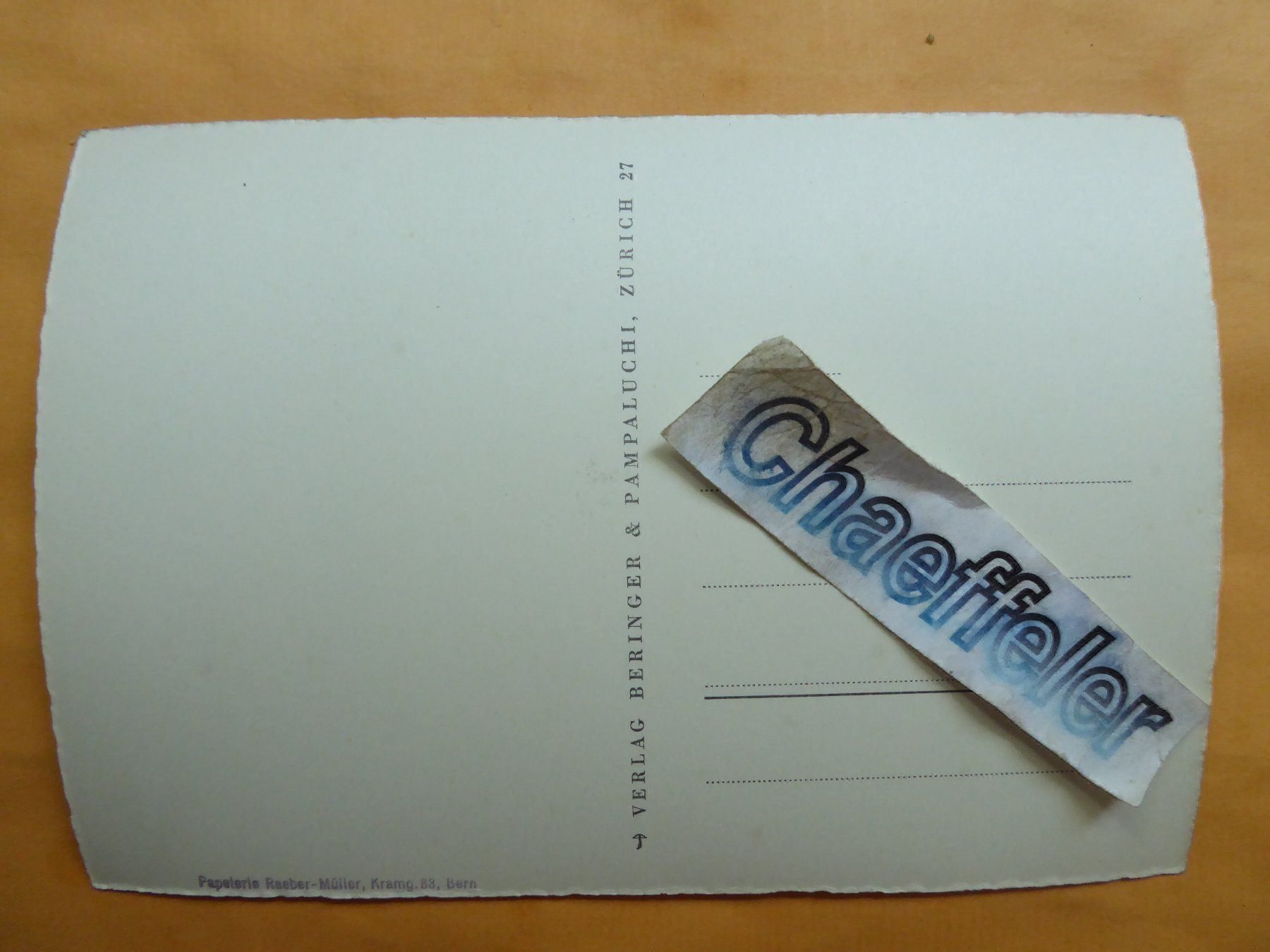 Cartoline postali: Bern. Bundeshaus und Hotel Bellevue – Usato da Zürich venduto da Chaeffeler 1