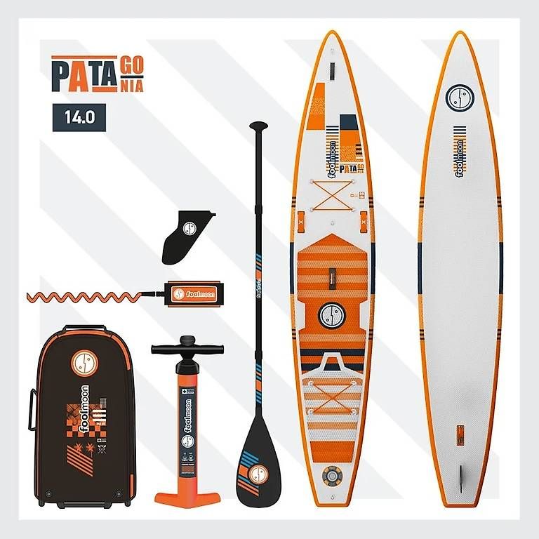 Tavole da surf e di nuoto: SUP - Foolmoon Patagonia - 14" Touring – Usato da Muri AG venduto da Steffbaumann 2