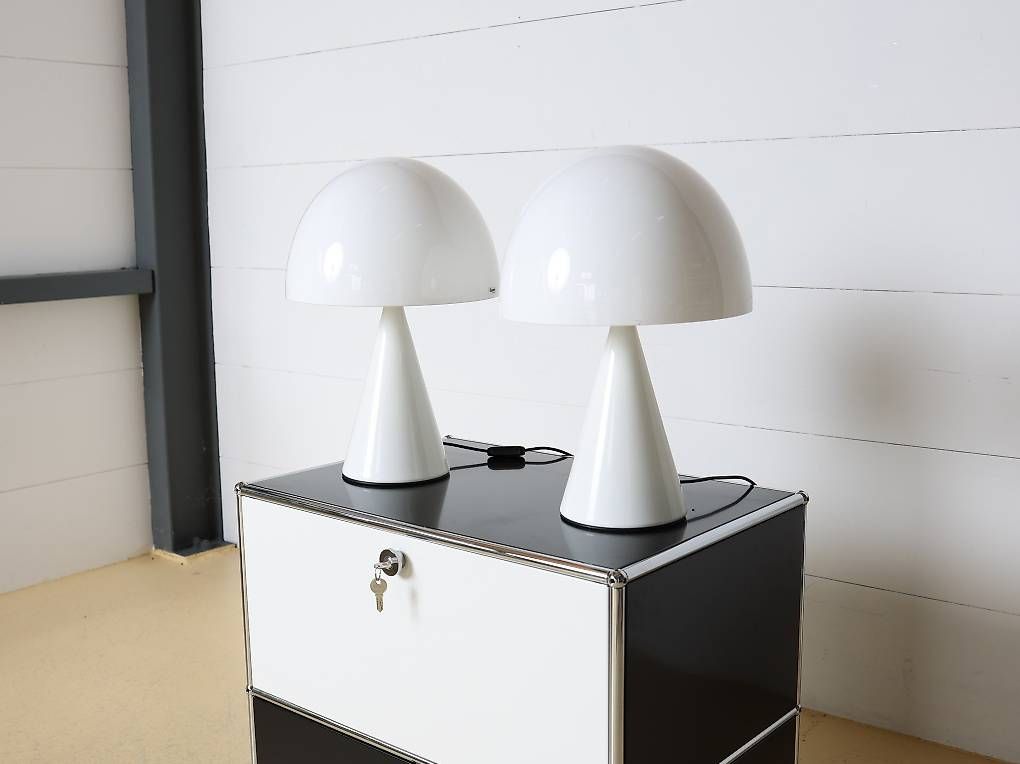 Guzzini Lampade: iGuzzini Baobab Tischleuchten Paar | Weiss – Usato da Meinisberg venduto da atelier_TILIJA 3