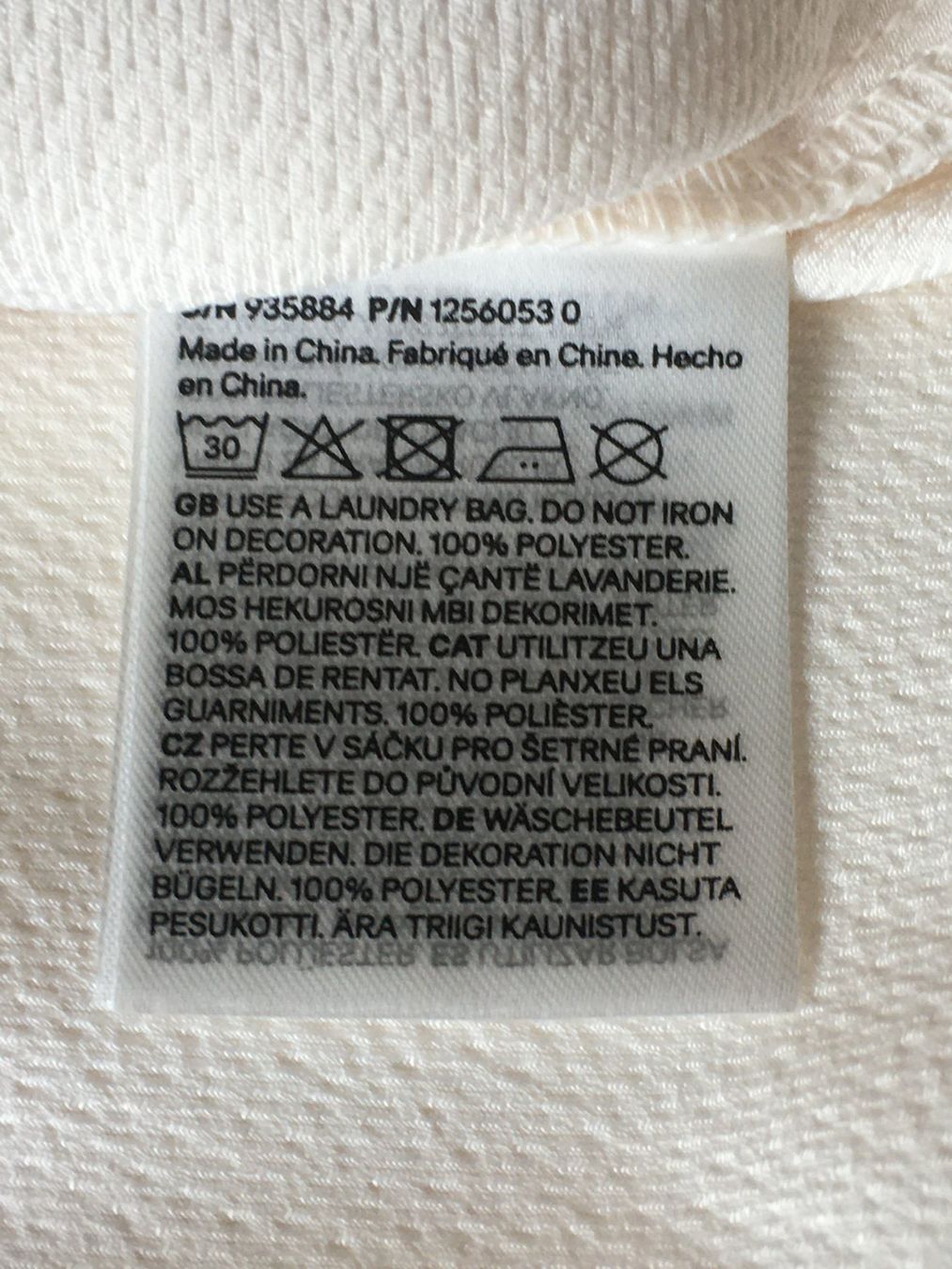 H&M Camicette: Chemisier blanc cassé avec clous - S – Usato da Troinex venduto da Irisglo 5