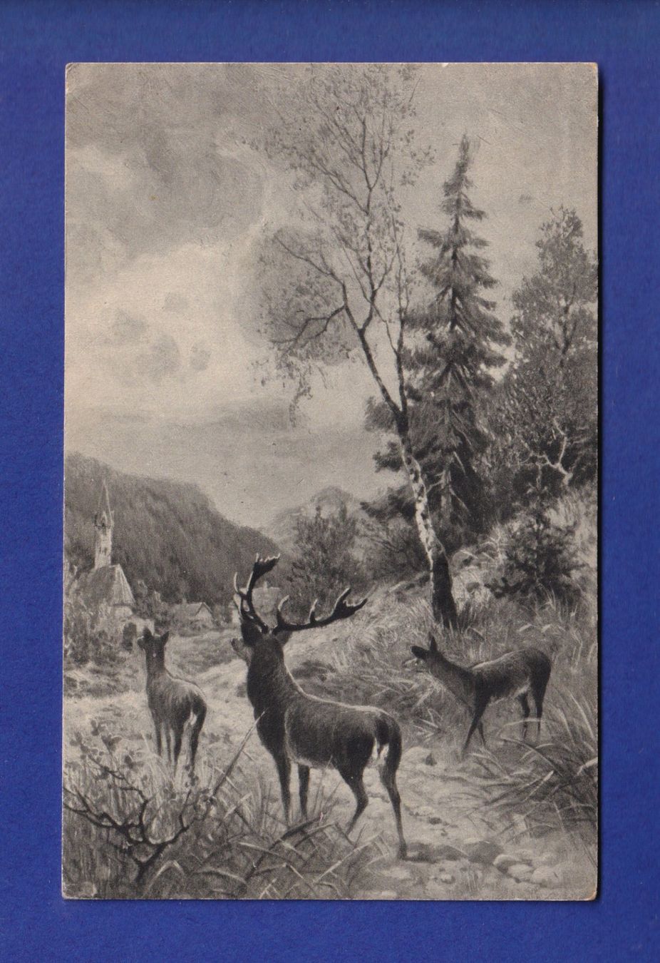Cartoline postali: CERF et BICHE – Usato da Pully venduto da nicecards-shop