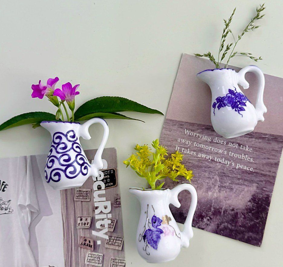 Vasen & Gefässe: 3er Set Mini Keramikvasen mit Magnet – Neu (gemäss Beschreibung) aus Finstersee von Small-Daily-Rituals 1