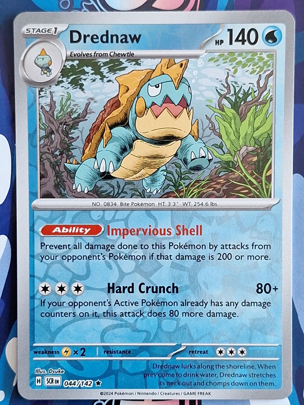 Pokémon Carte collezionabili: Drednaw - Reverse Holo Pokemon Stellar Crown - #7.3 – Usato da Altstätten SG venduto da GGsGameshop