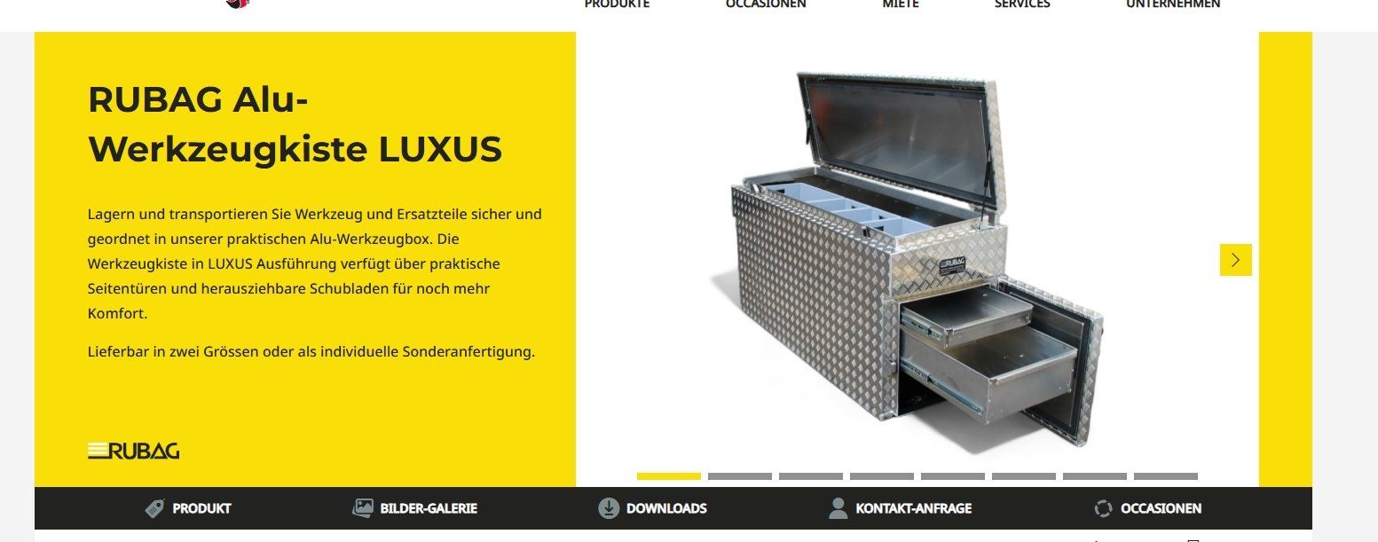 Rubag Tutti gli attrezzi: Pritschenkasten, Rubag Box RC1650 Luxusbox – Usato da Rheineck venduto da volvo029 9