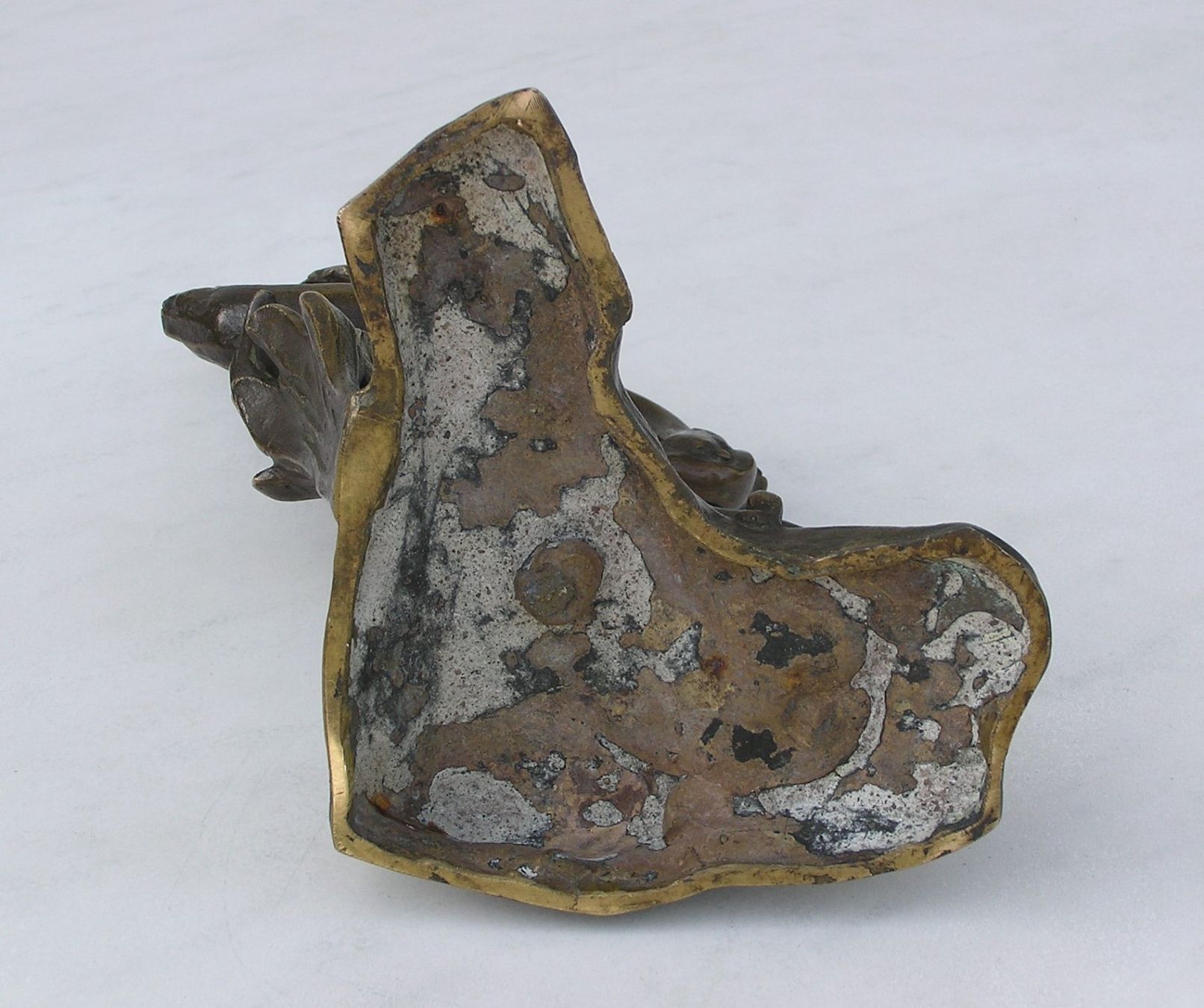 Statuette: ALTE SIGNIERTE BRONZE FIGUR VOGEL MIT EIDECHSE – Usato da Grenchen venduto da Antique-hunter 6