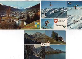 3 x AK DAVOS Tinzenhorn, Parsenn Skirennen, Strelapass/ -alp