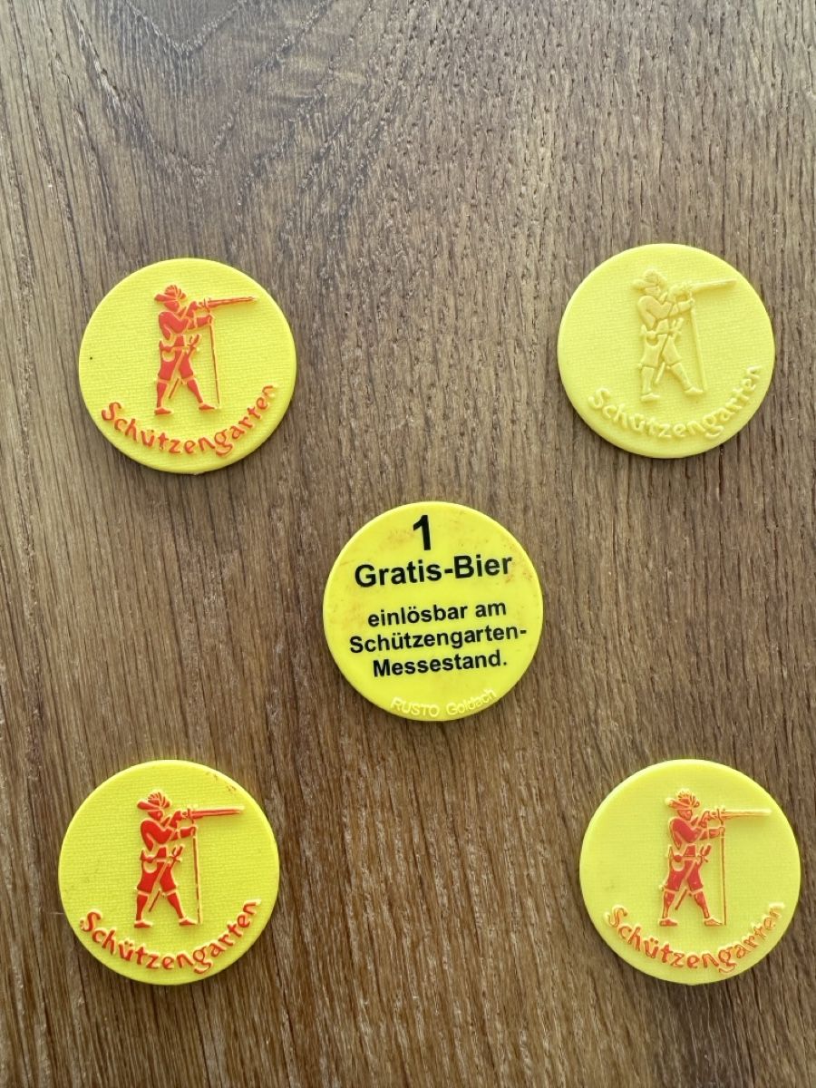 Buoni: 5 Schützengarten Bier Jeton - Olma – Usato da Güttingen venduto da Starlady