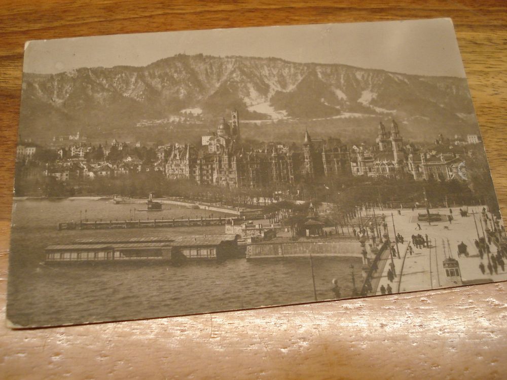 Zürich, Alpenquai mit Üetliberg, 1917, gelaufen Kaufen auf Ricardo