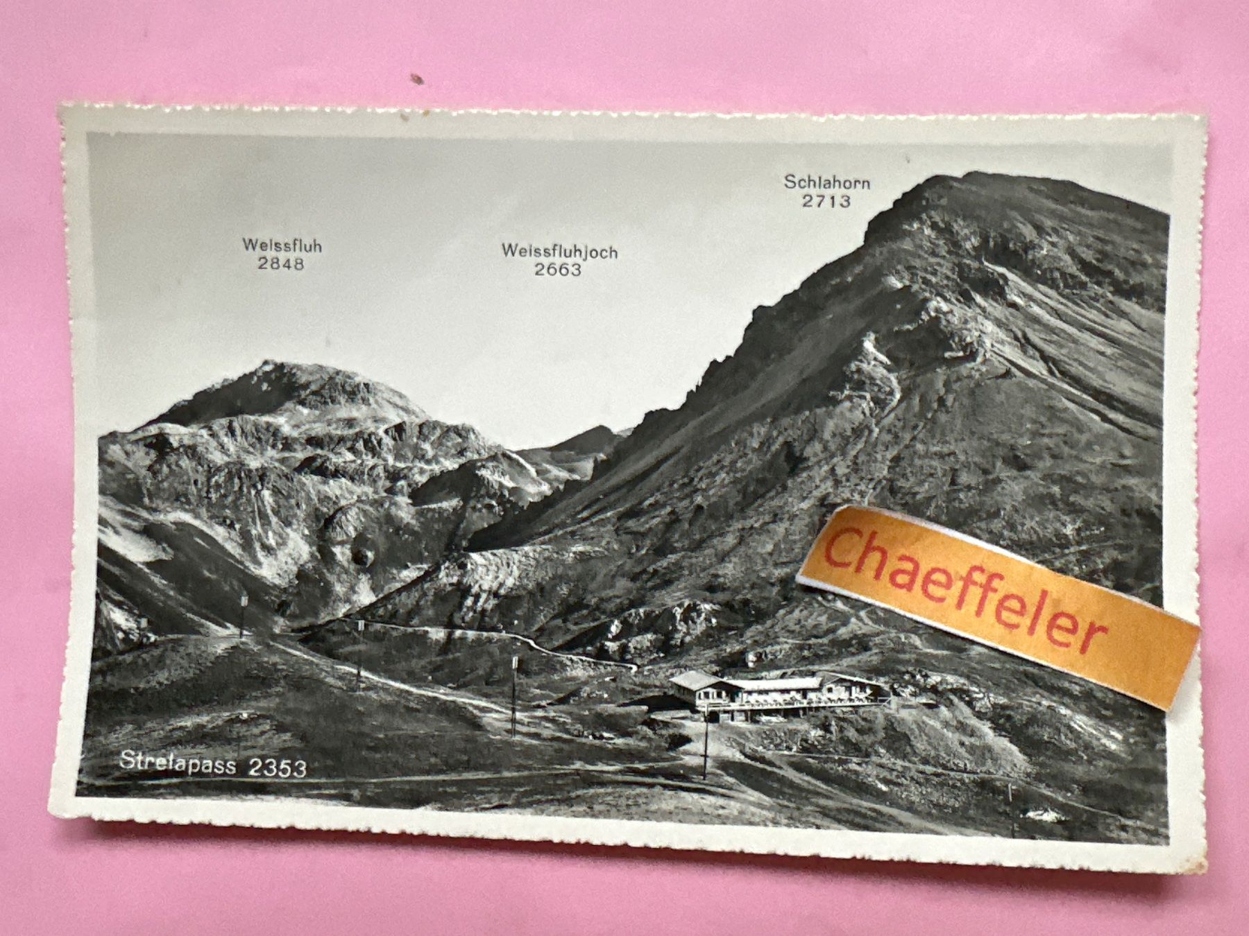 Ansichtskarten: Strelapass 2353 – Gebraucht aus Zürich von Chaeffeler