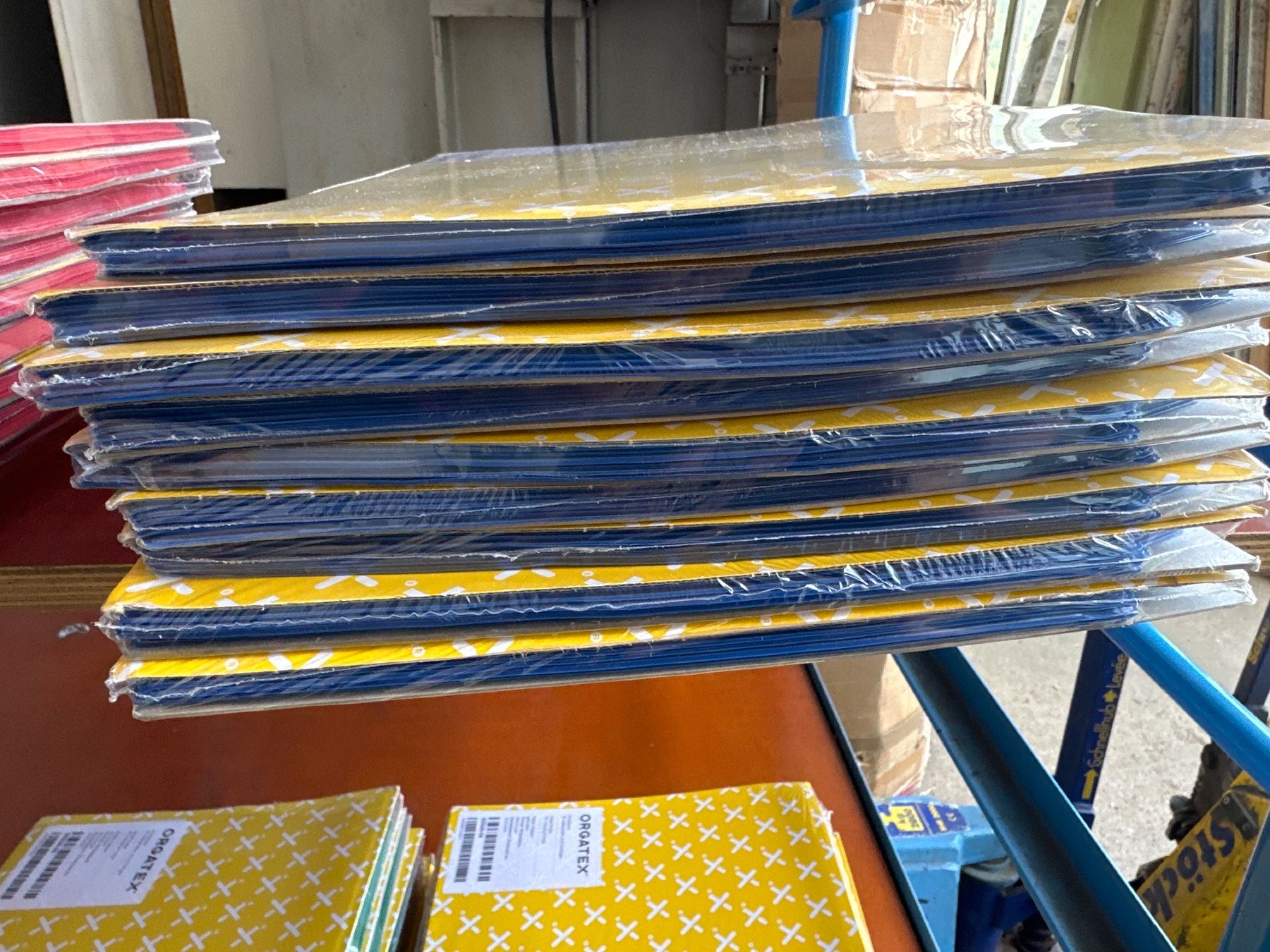Buste & buste per spedizione: 10 Stk. neue Orgatex Sichttaschen, A4 quer, blau – Nuovo e nell'imballaggio originale da Necker venduto da liq24 4