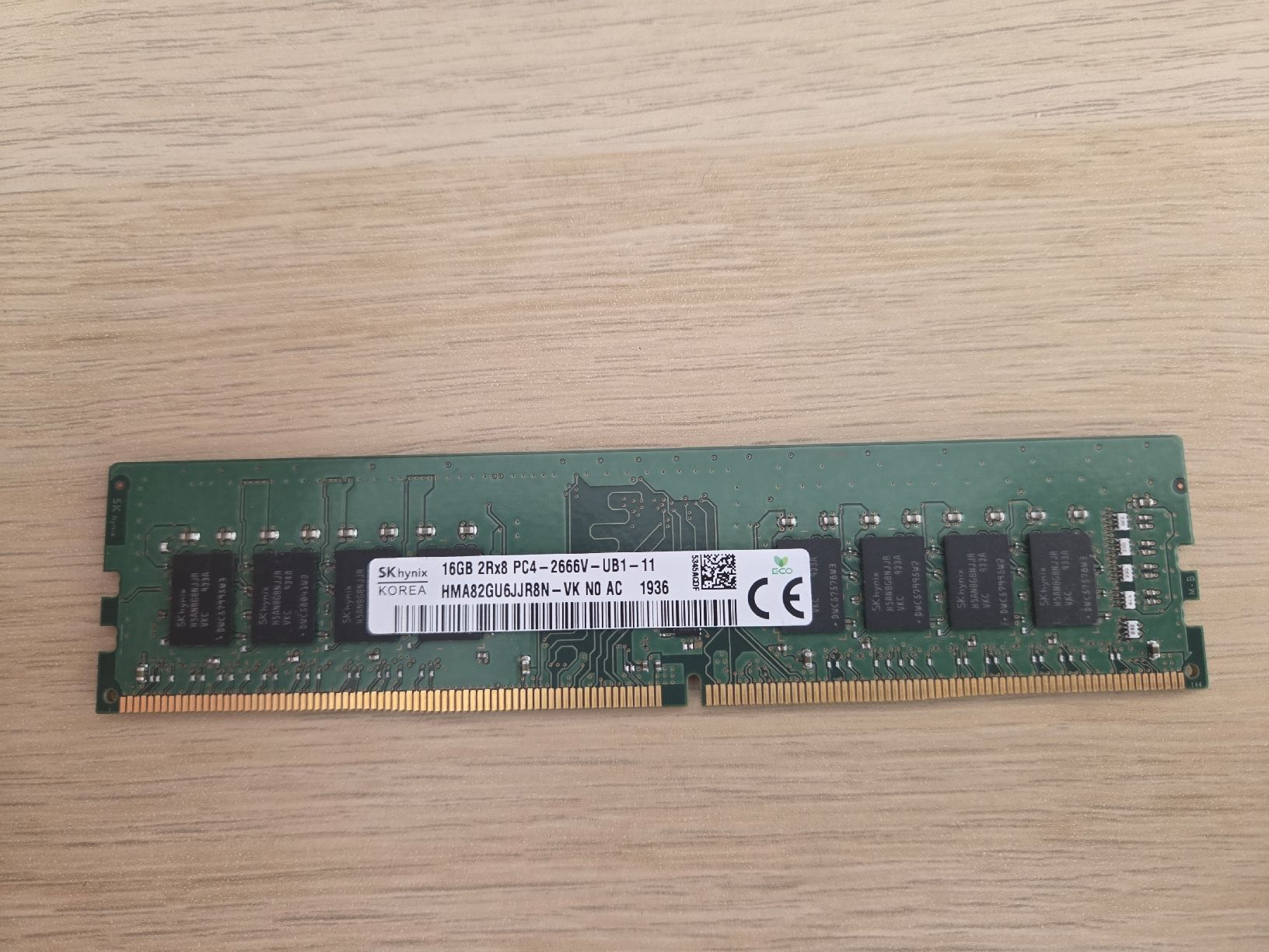 Mémoire RAM UDIMM 16GB DDR4 2666MHz - SK Hynix (HMA82GU6JR8N (Gebraucht ...