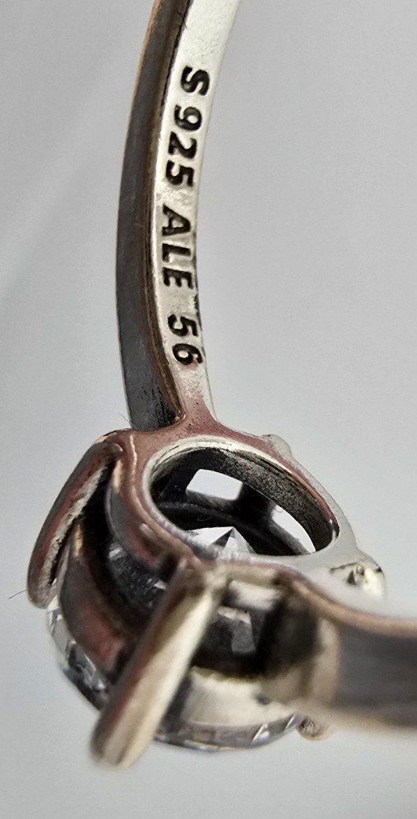 Pandora Anelli: Silberring mit Zirkonia-Stein von Pandora – Usato da Bergdietikon venduto da ewa1005 4