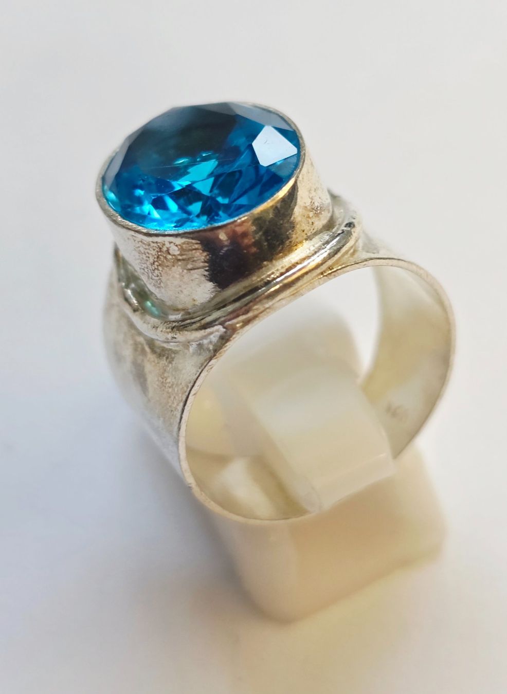Anelli: Silberring mit blauem Stein Grösse 59 Neu – Nuovo (secondo la descrizione) da Zürich venduto da ben_mn5h 7