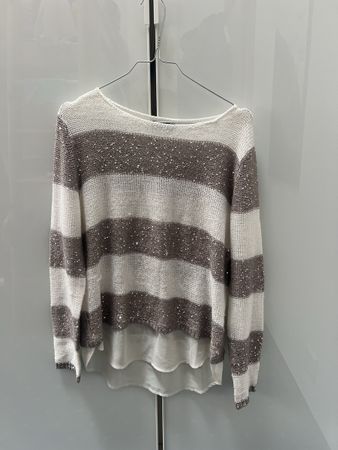 Glitzer Pullover, Gr. 42