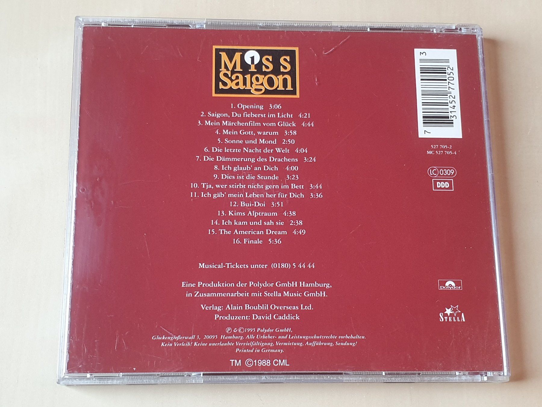 CD: Miss Saigon – Usato da Stansstad venduto da collectorsshop 1