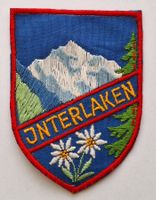 Interlaken Stoffwappen Aufnäher Badge St.Gallen Stickerei