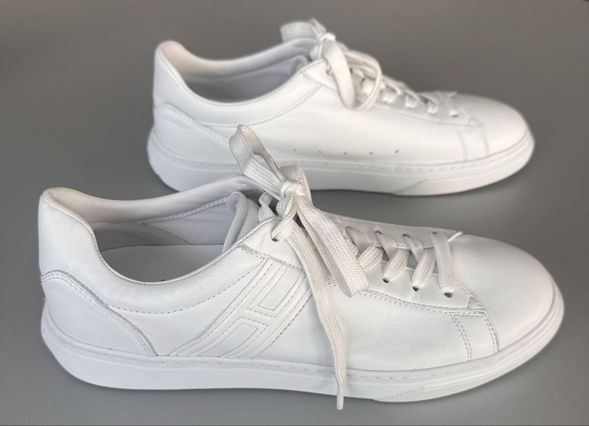 Hogan Scarpe da donna: Weisse Hogan Sneaker Gr. 41 1/2 Leder – Nuovo (secondo la descrizione) da Selzach venduto da BG74
