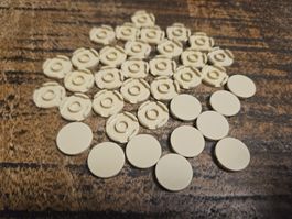 lego 14769 lot de 35 pièces Tan Tile, Round 2 x 2