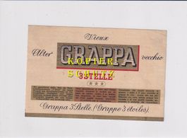 Etikette - Grappa 3 Stelle /bd