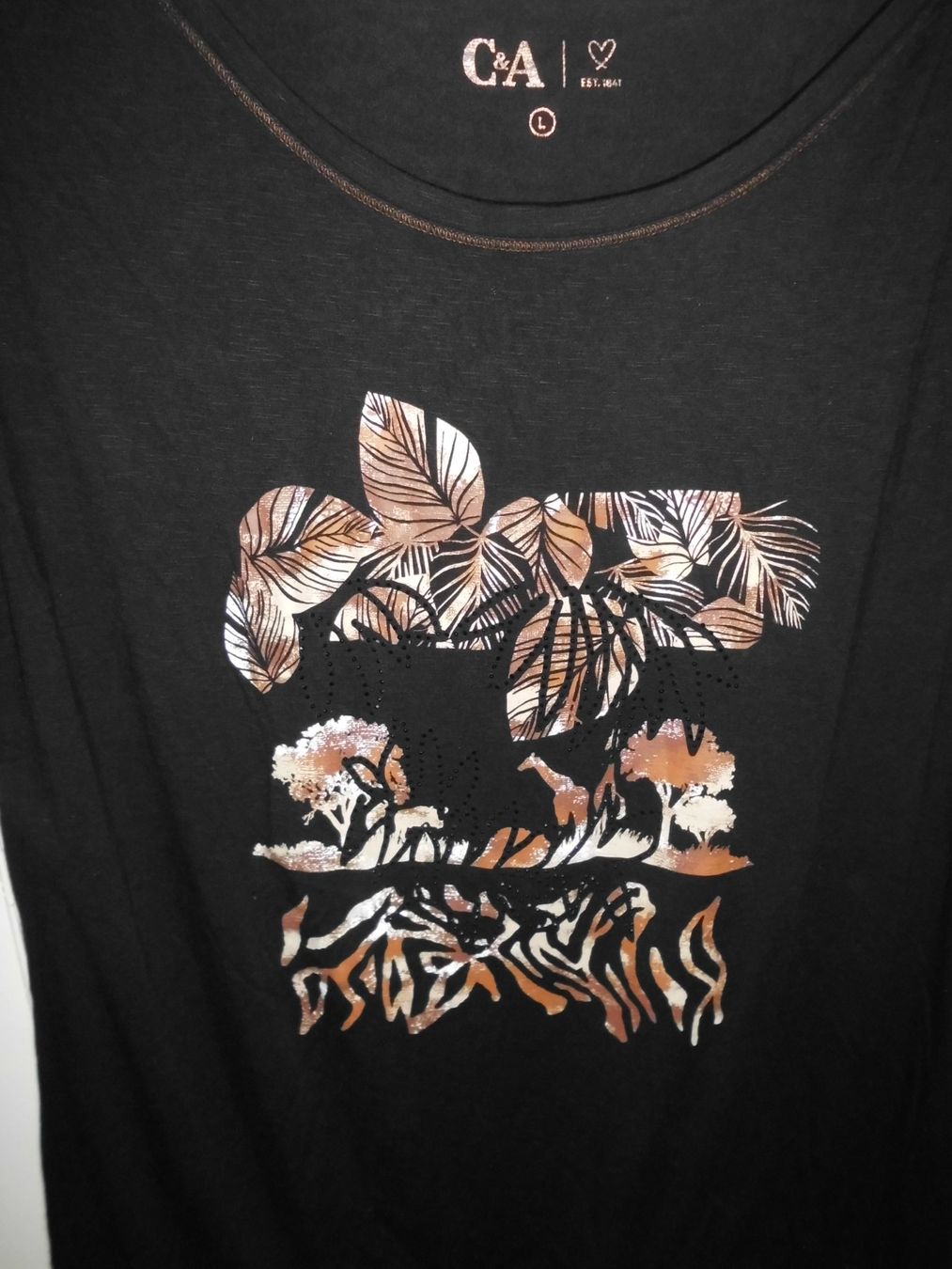 C&A T-shirt: T-shirt noir T. L – Nuovo (secondo la descrizione) da Marin-Epagnier venduto da Madja 1