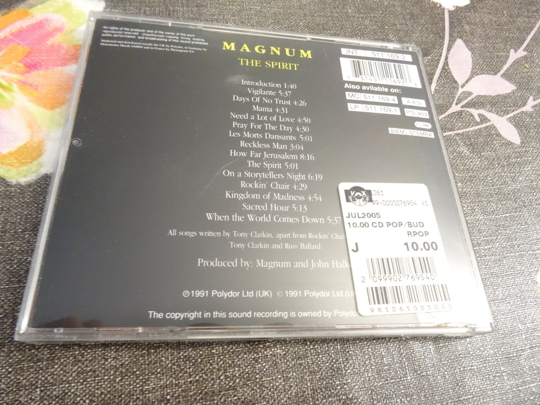 CDs: Magnum - The Spirit CD – Gebraucht aus Olten von Disc-Ausverkauf 1